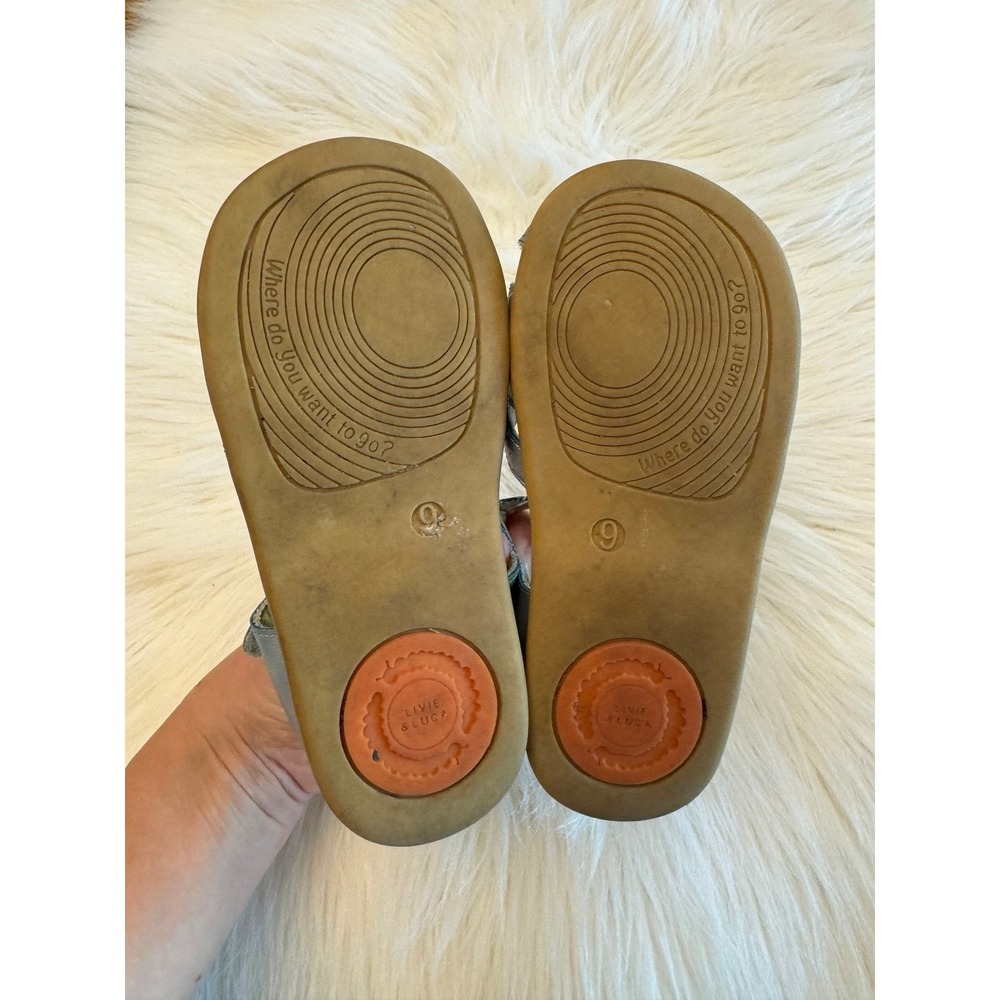 Livie and Luca‎ metallic blue Sandals size 9 GUC - Picture 3 of 5